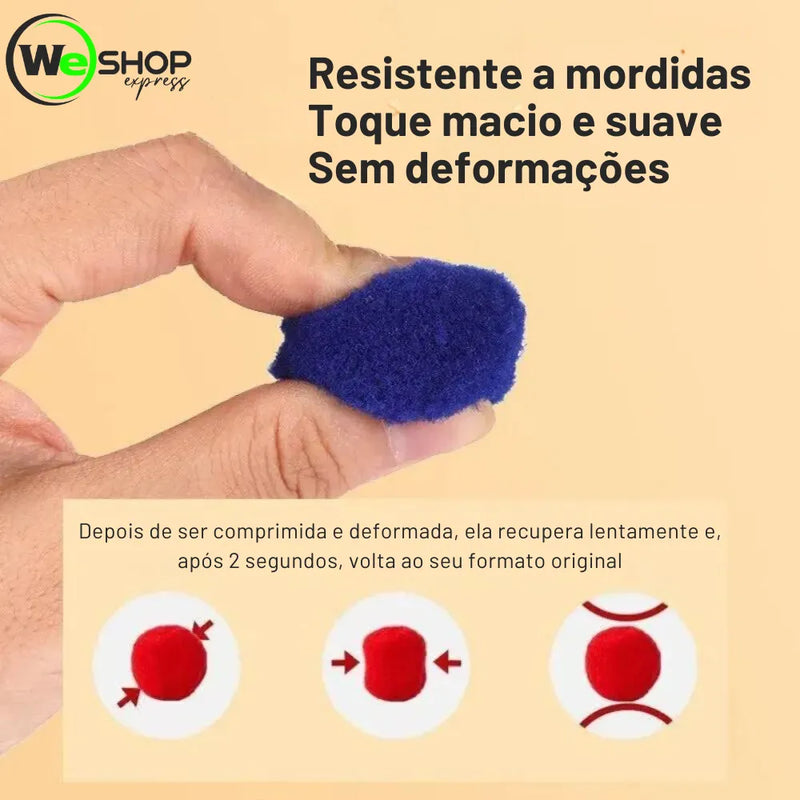 Brinquedo Interativo - Pistola de Bolinhas de Pelúcia Weshop