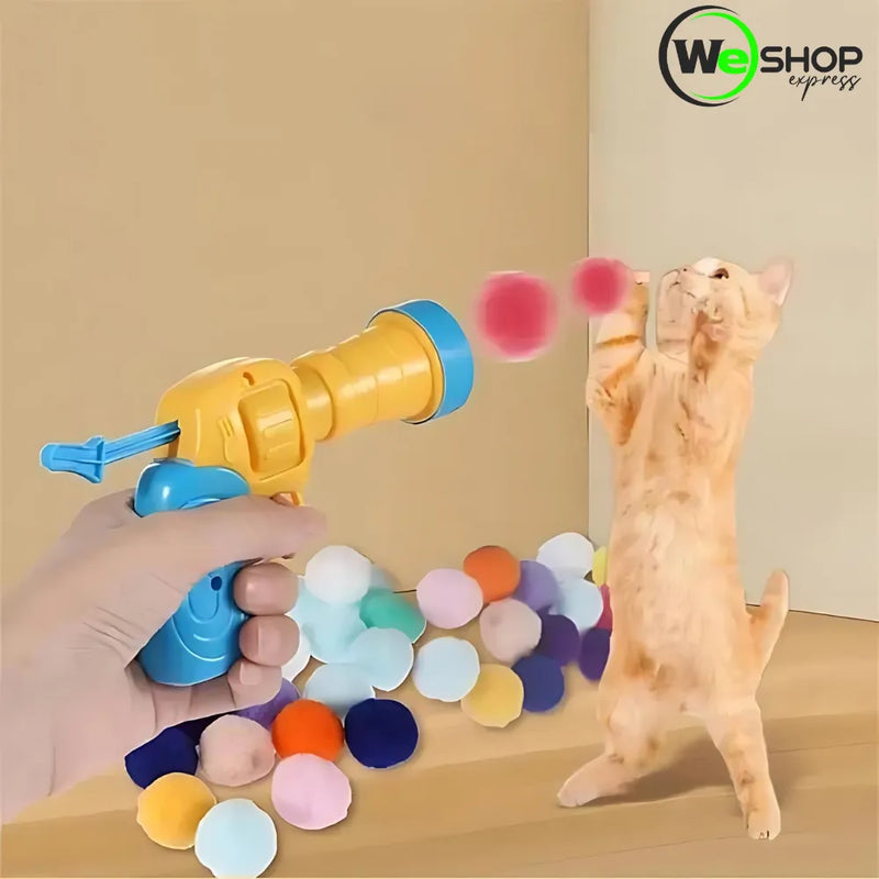 Brinquedo Interativo - Pistola de Bolinhas de Pelúcia Weshop