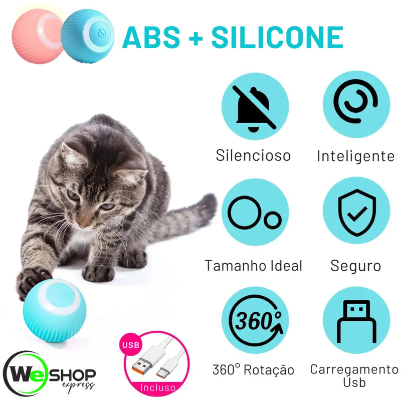 Bola Inteligente para Gatos Smart Roll Weshop