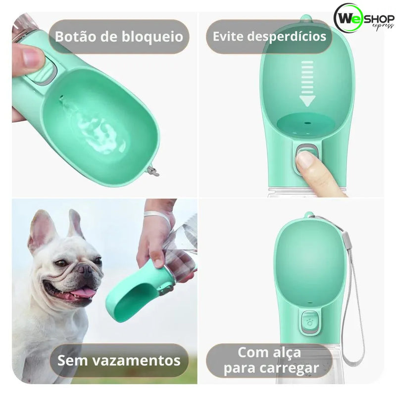 Garrafa de Água Portátil para Pets Weshop